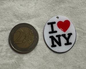 Charms handmade NY (pour collier ou bracelet personnalisé)