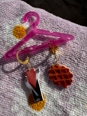 Boucles d’oreilles « Bruxelles - Liège »