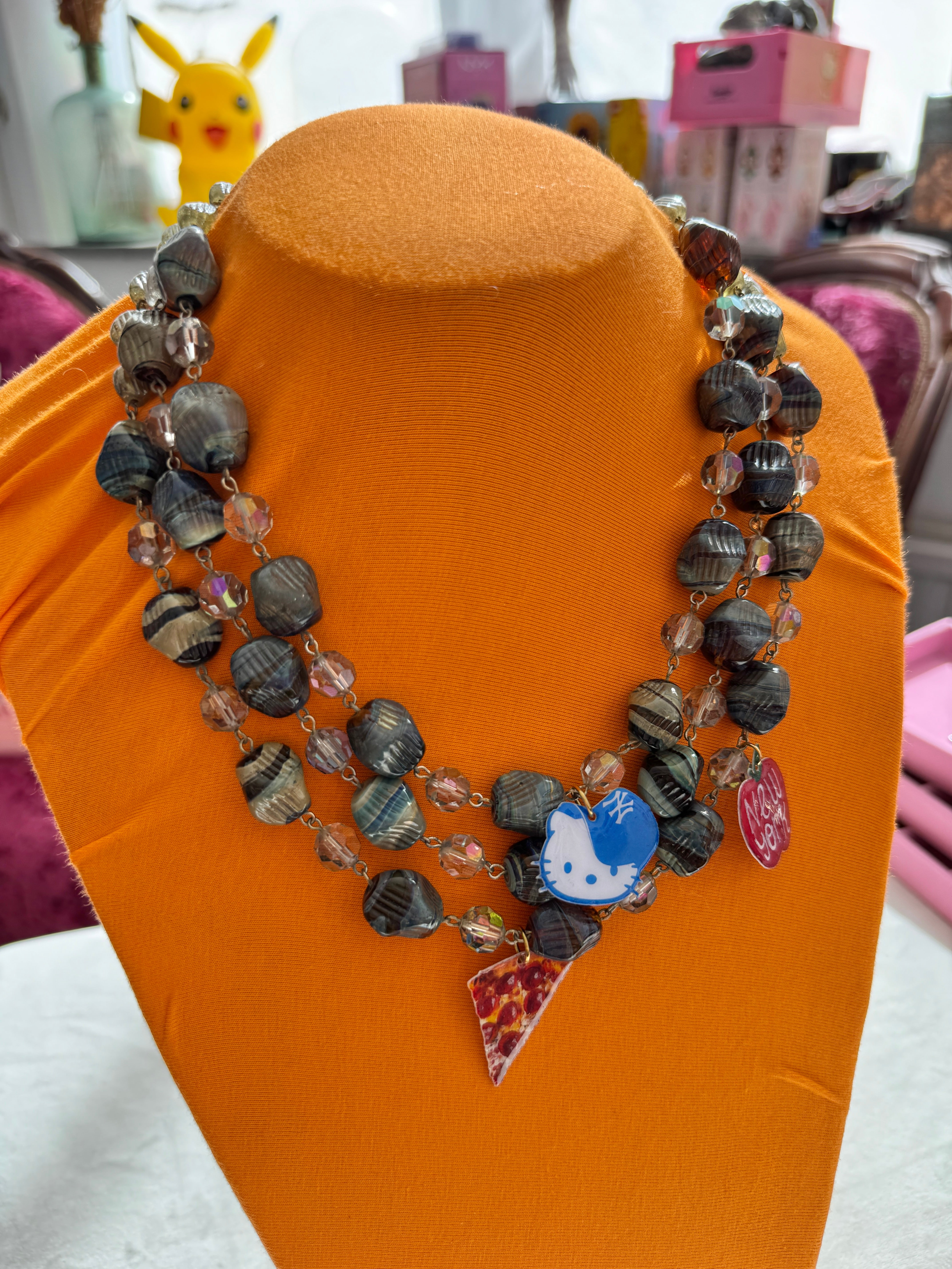 COLLIER CHARMS PERSONNALISÉ (Choix chaîne modèle vintage)