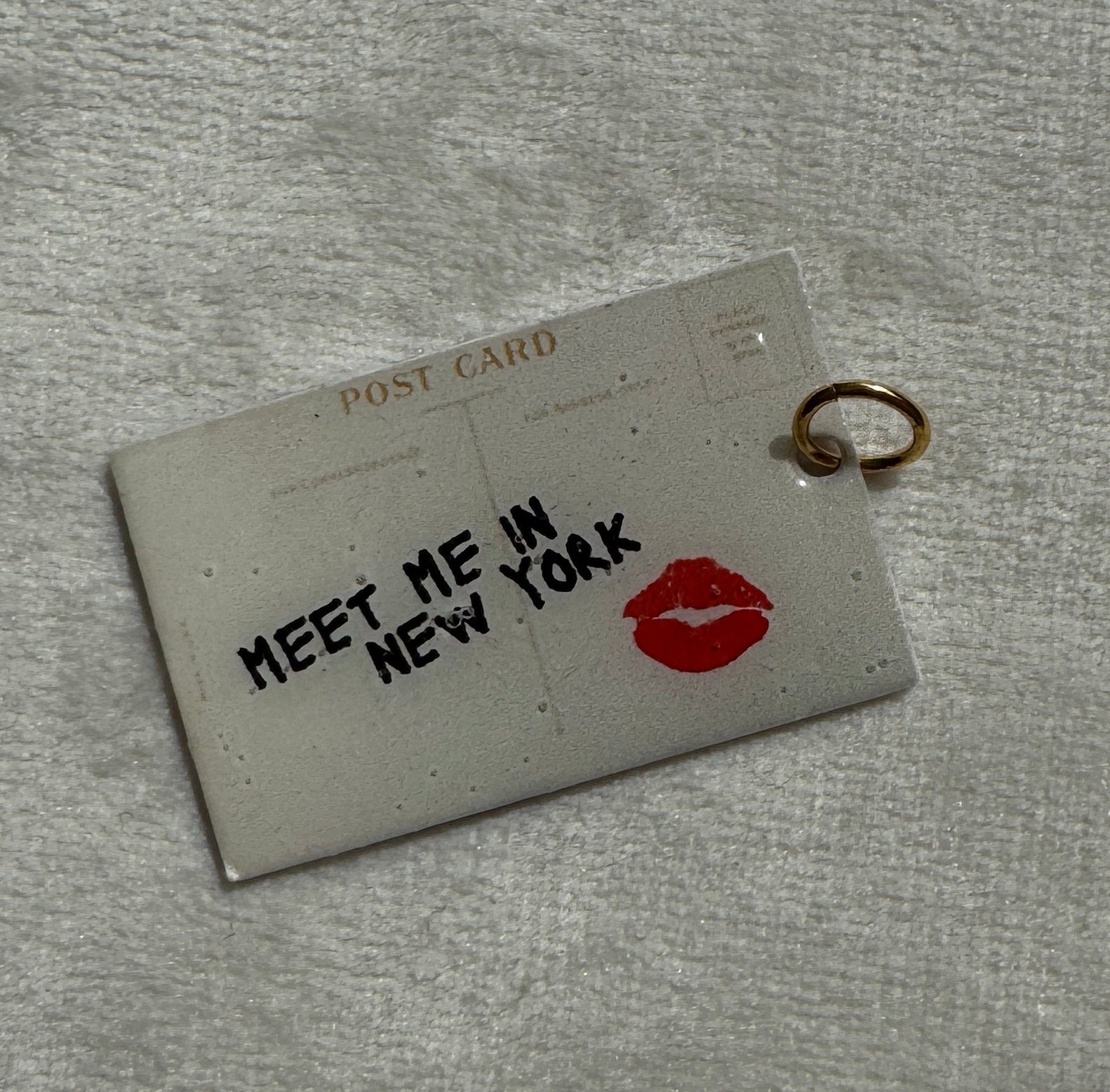 Charms handmade NY (pour collier ou bracelet personnalisé)
